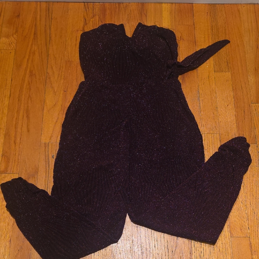 Trixxi Shimmering Purple Jumpsuit